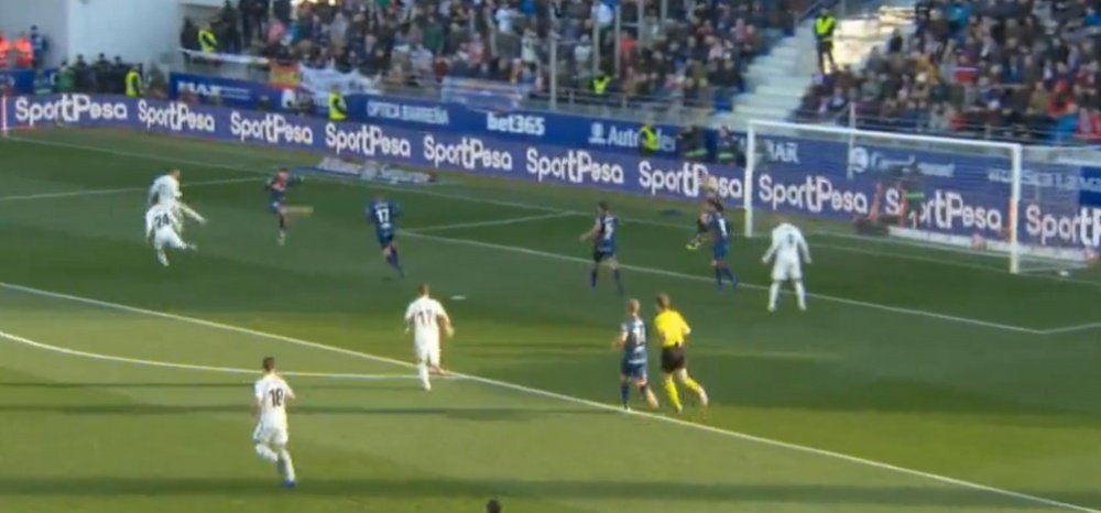 Bale opened the scoring for Madrid. CAPTURA