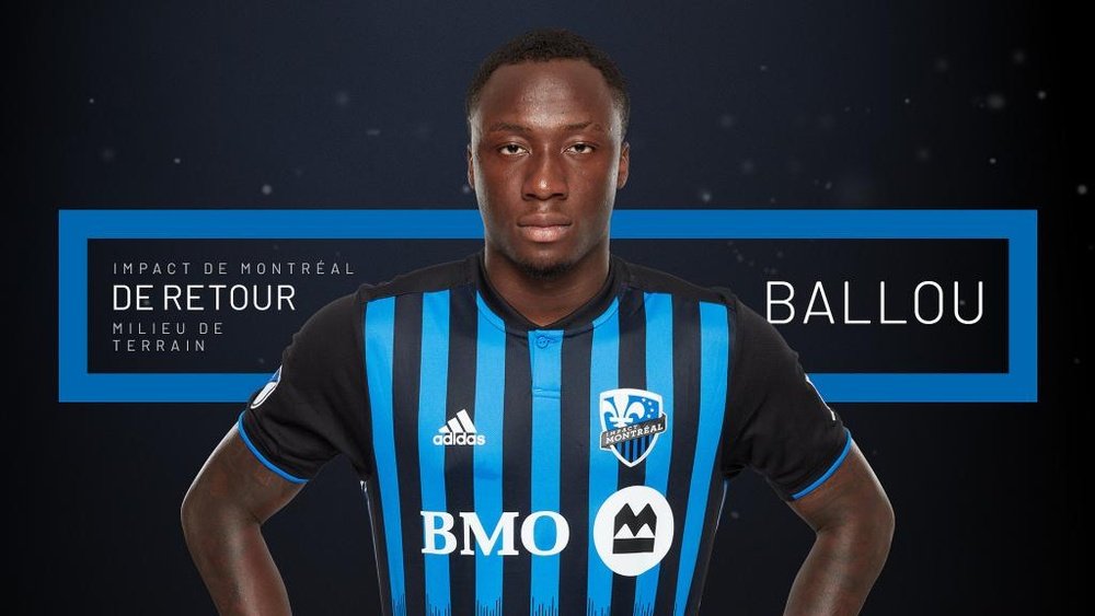 Ballou Tabla retourne définitivement à Montreal Impact. Twitter/impactmontreal