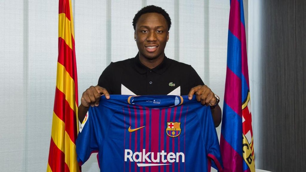Ballou jugará lo que resta de campaña en el Albacete. Twitter/FCBarcelonaB