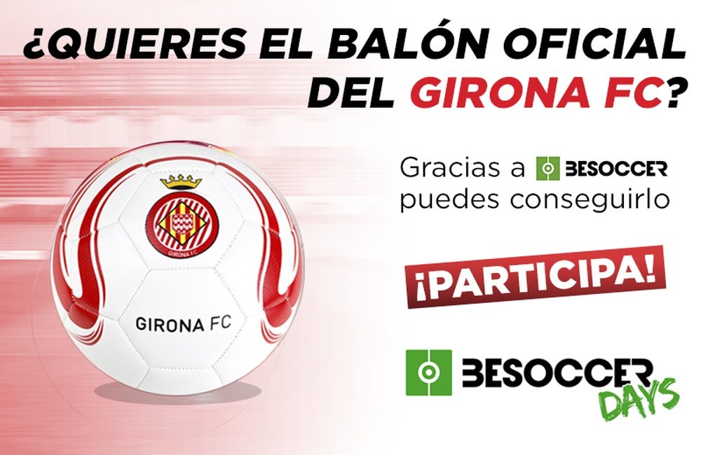 Quieres el balón oficial del Girona FC firmado por los jugadores?. BeSoccer