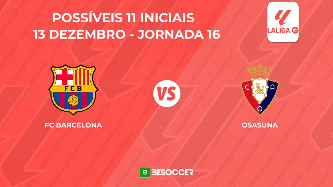 Barcelona - Osasuna: Veja as prováveis escalações