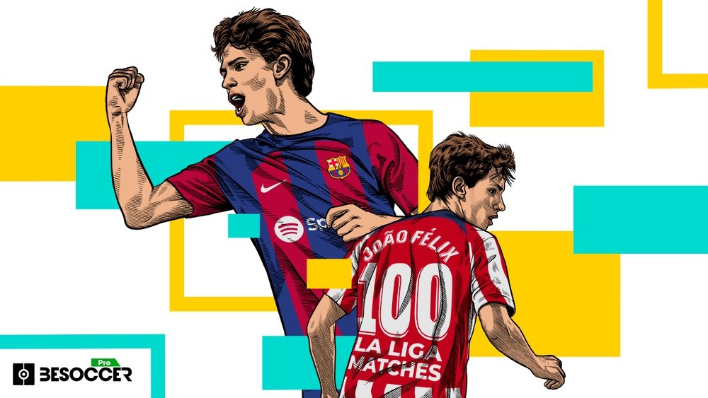 Barca's Joao Felix reached his 100th La Liga appearance against Mallorca. BeSoccer Pro