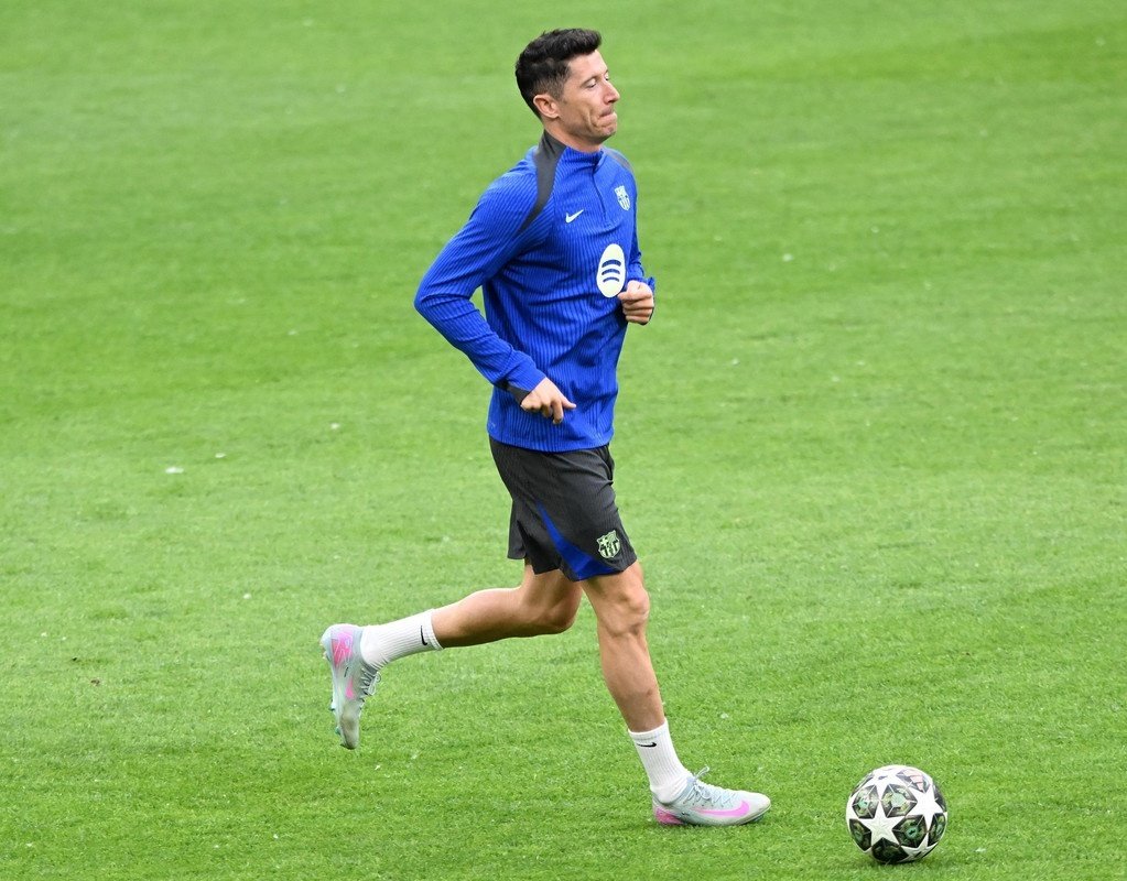 Lewandowski, camino a Arabia en 2026. EFE/Daniel Dal Zennaro