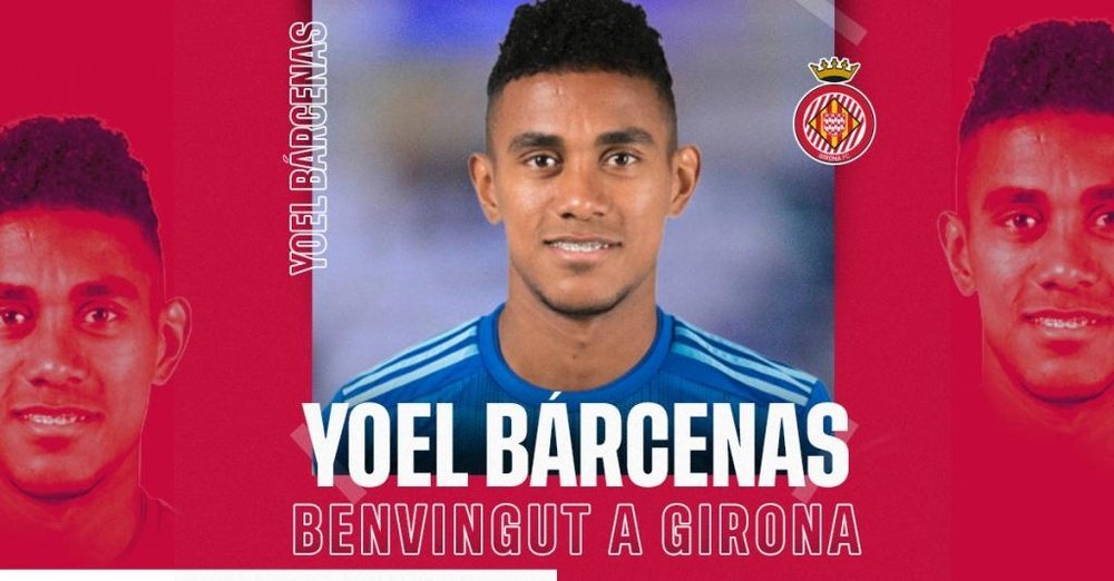Yoel Bárcenas vuelve a España para jugar en el Girona. GironaFC