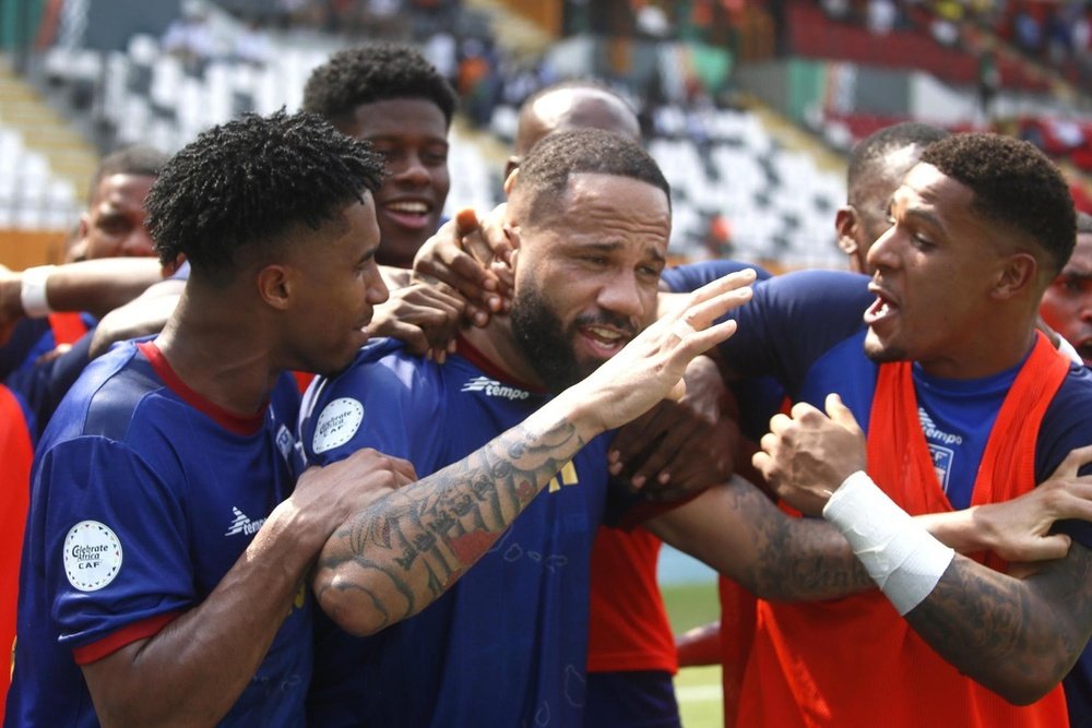 Seleção de Cabo Verde, na Copa Africana das Nações. EFE/Legnan Koula