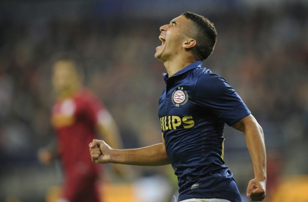 Belgian prospect Zakaria Bakkali, pictured in action on August 7, 2013, has signed for Valencia on a five-year deal from PSV Eindhoven