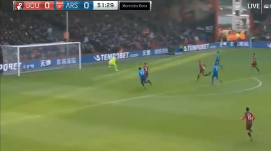 Bellerin finished off a fine pass from Iwobi to give Arsenal the lead