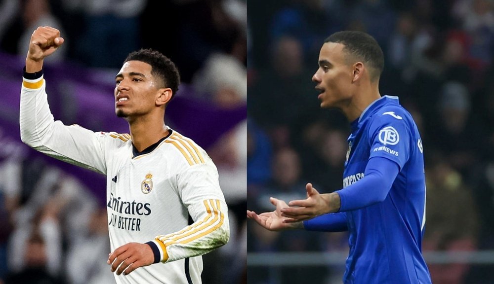 Greenwood (R) was signed by Getafe to rebuild his professional career. EFE