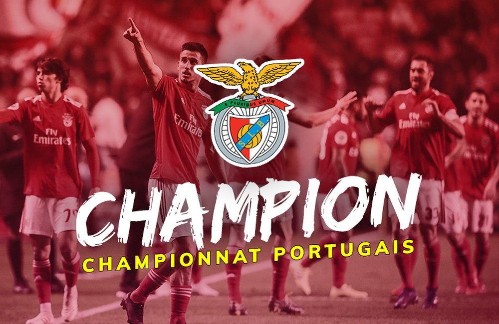 Benfica, vainqueur du championnat portugais 2018-19. BeSoccer
