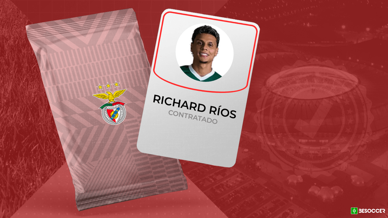 Benfica oficializa contratação de Richard Ríos por 27 milhões