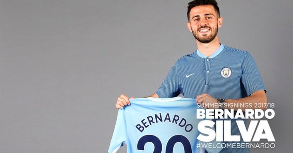 Bernardo Silva é o novo jogador do Manchester City. ManchesterCity