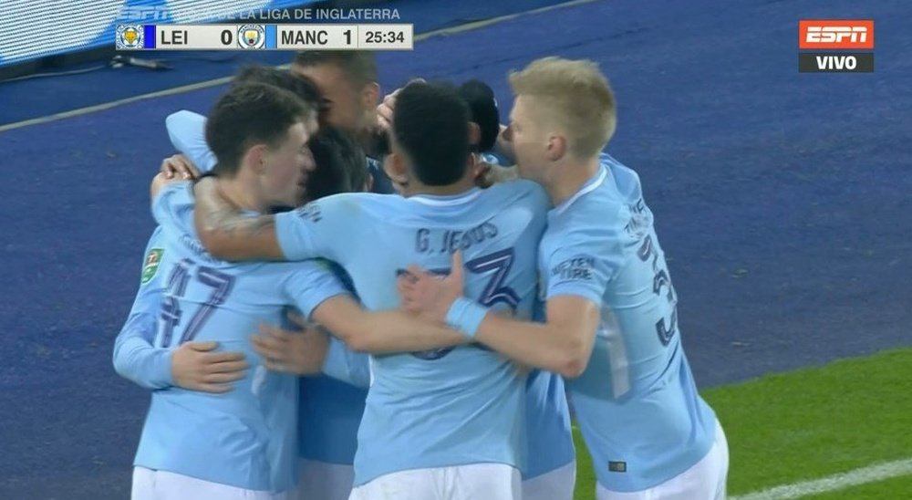 Bernardo Silva goal against Leicester. ESPN