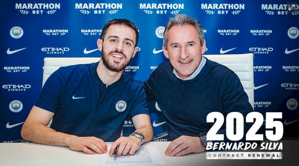 Bernardo Silva renovou até 2025. ManCity