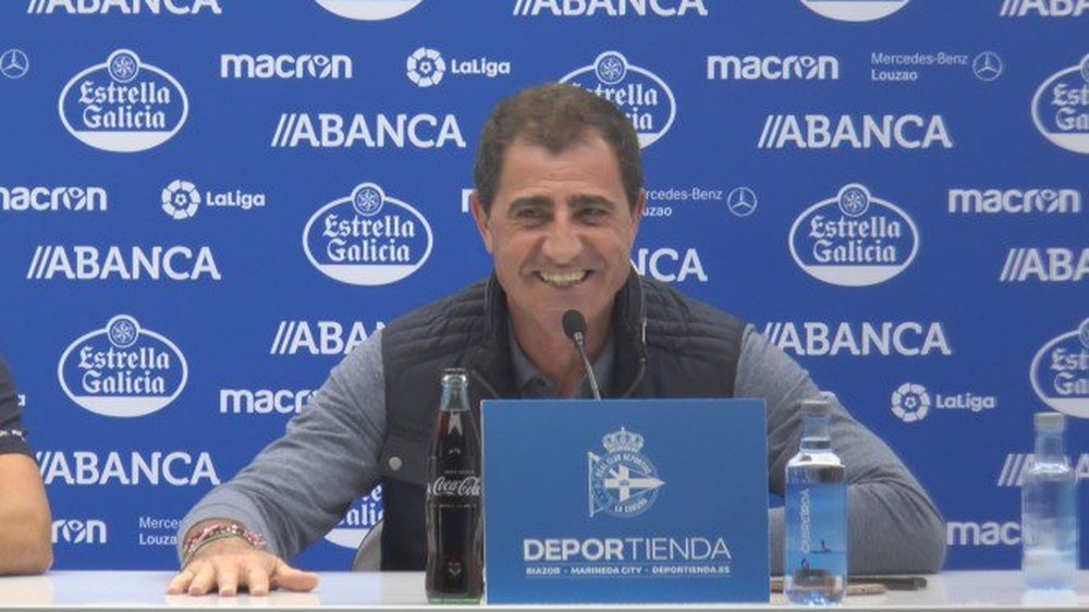 Tapia analizó el encuentro con Las Palmas. RCDeportivo