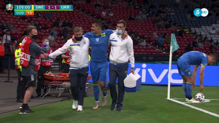 La lesión de Besedin es grave: no jugará más en la Eurocopa