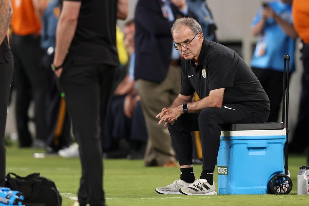 Bielsa comenta as palavras de Suárez. EFE