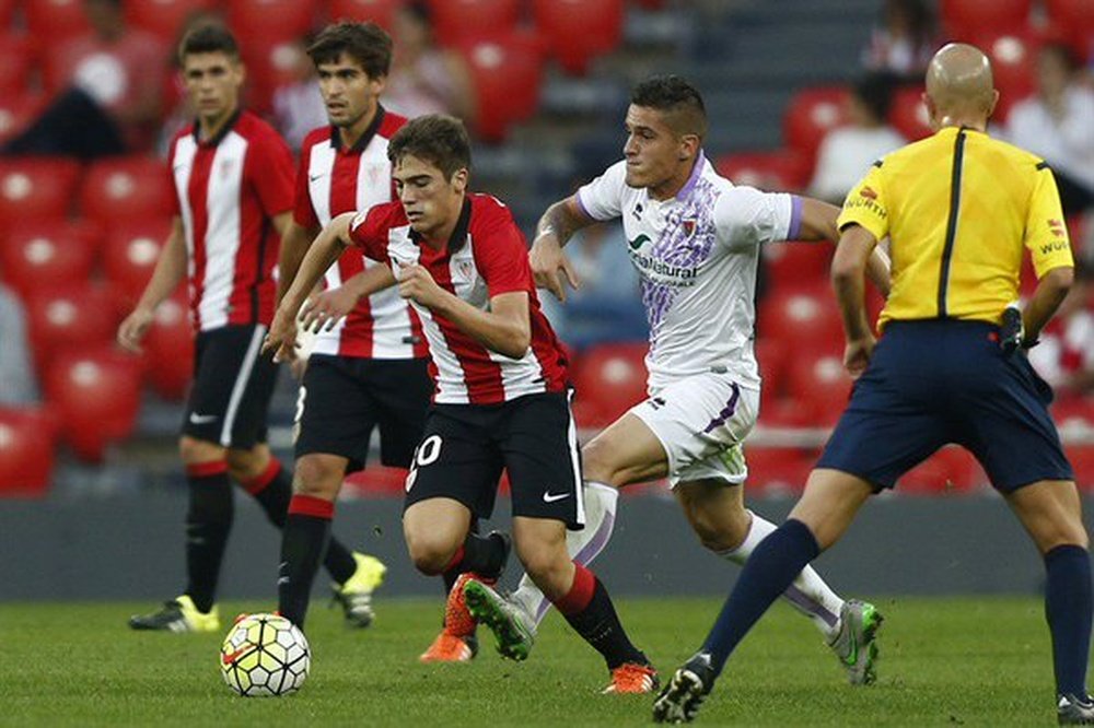 Bilbao Athletic, durante un partido. Twitter