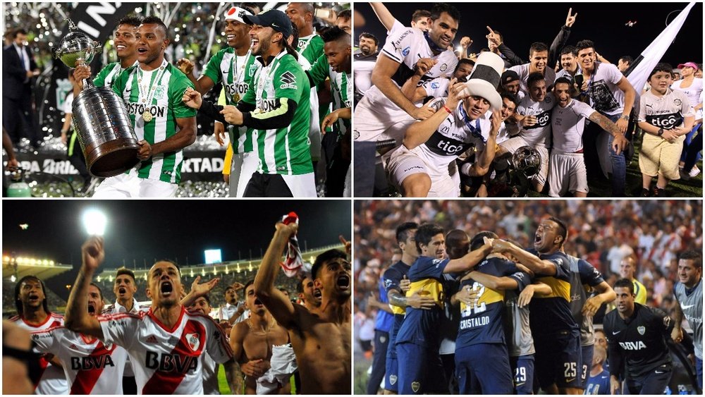 Boca Juniors, River Plate, Atlético Nacional e Olimpia. BeSoccer