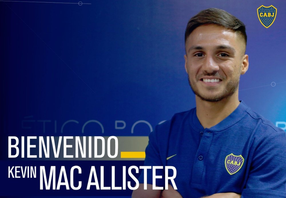 Mac Allister es nuevo jugador de Boca Juniors. Twitter/BocaJuniors