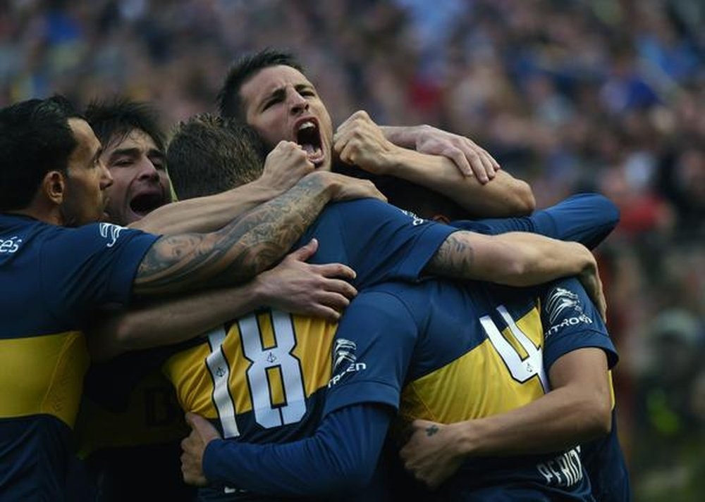 Boca Juniors se impuso a Banfield en el torneo argentino. BocaJrsOficial