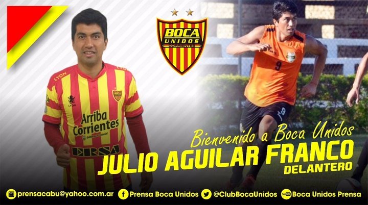 Aguilar cambia General Díaz por Boca Unidos