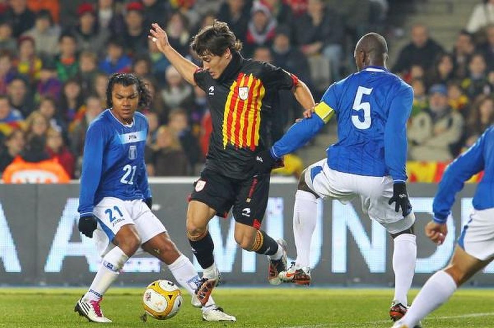 Bojan jugó con la Selección Catalana el año pasado. Twitter