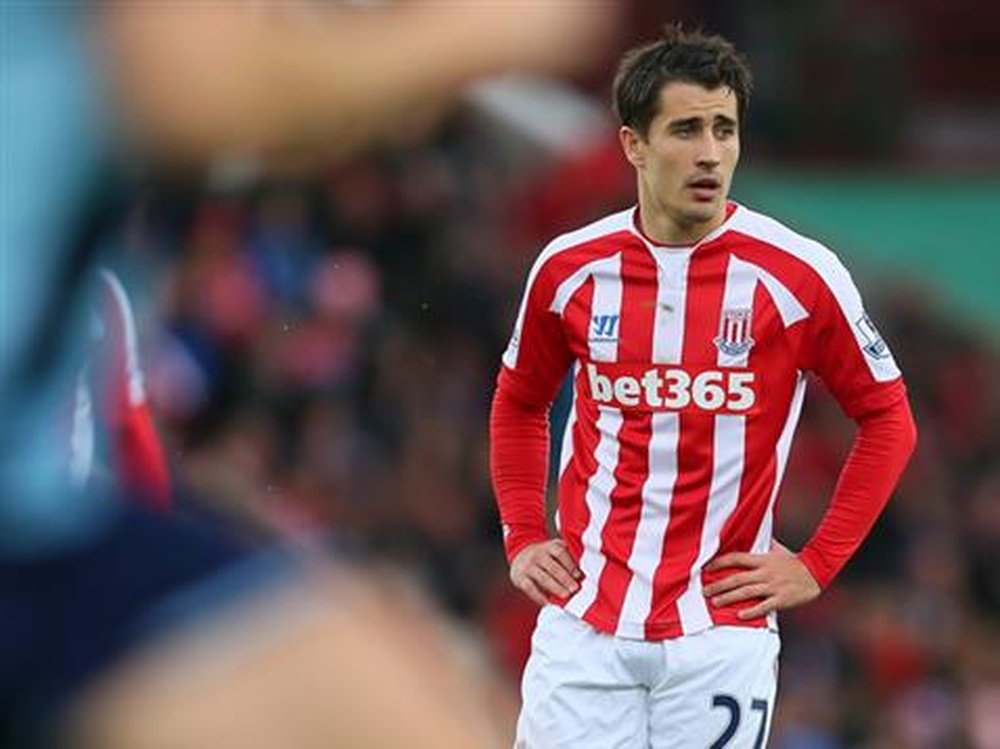 Bojan, en un partido del Stoke City. StokeCityFC