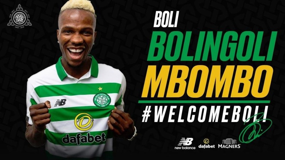 Mbombo jugará la siguiente temporada en el Celtic. Twitter/CelticFC