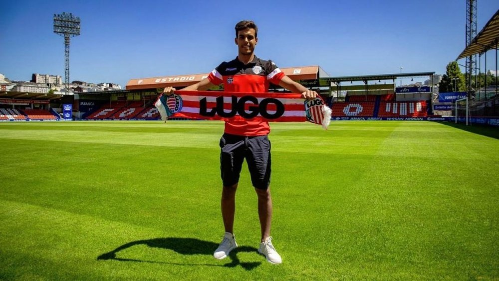 Borja Domínguez se ha roto el cruzado. Twitter/CDeportivoLugo