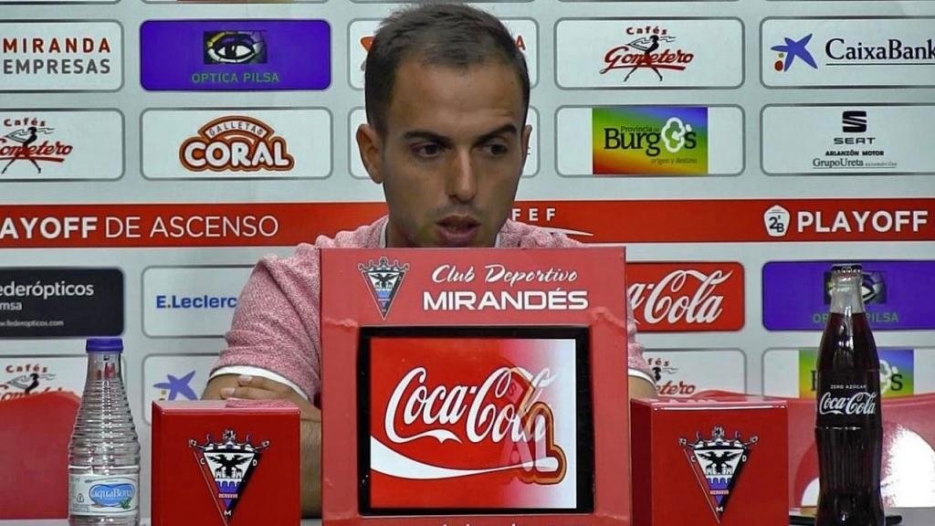 Borja Jiménez afronta con determinación la final. Twitter/CDMirandes