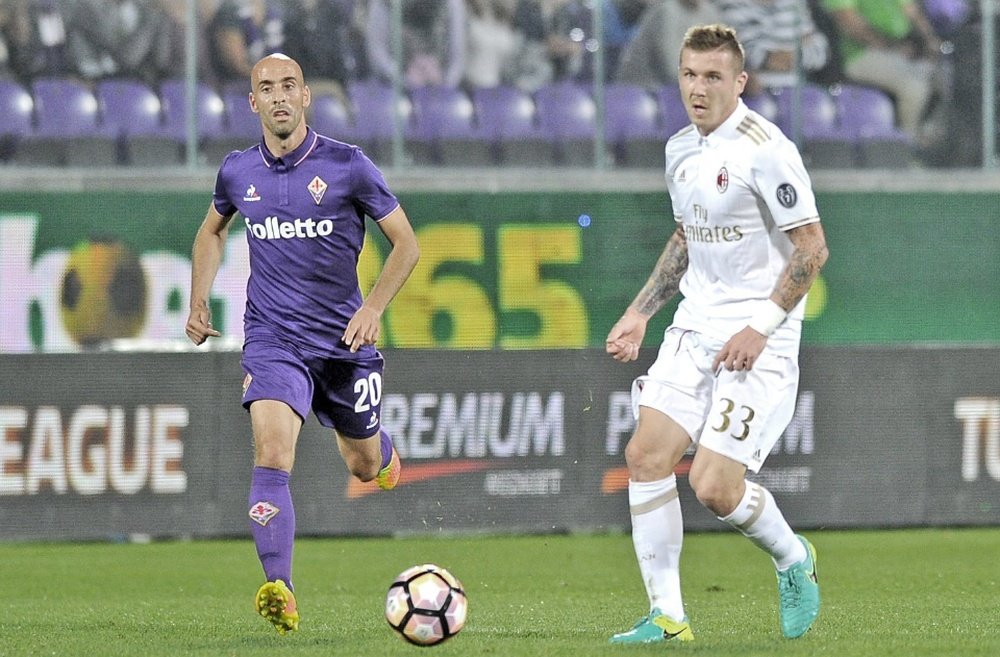 Valero dedicó unas palabras de agradecimiento a su actual club, la Fiorentina. ACMilan