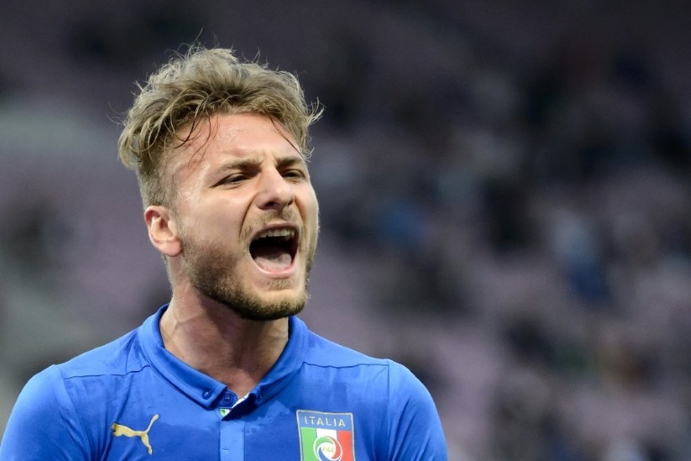 Borussia Dortmund have sent Italy striker Ciro Immobile, pictured on June 16, 2015, on loan to Europa League champions Sevilla following just one season in Germany after he failed to break into the first team