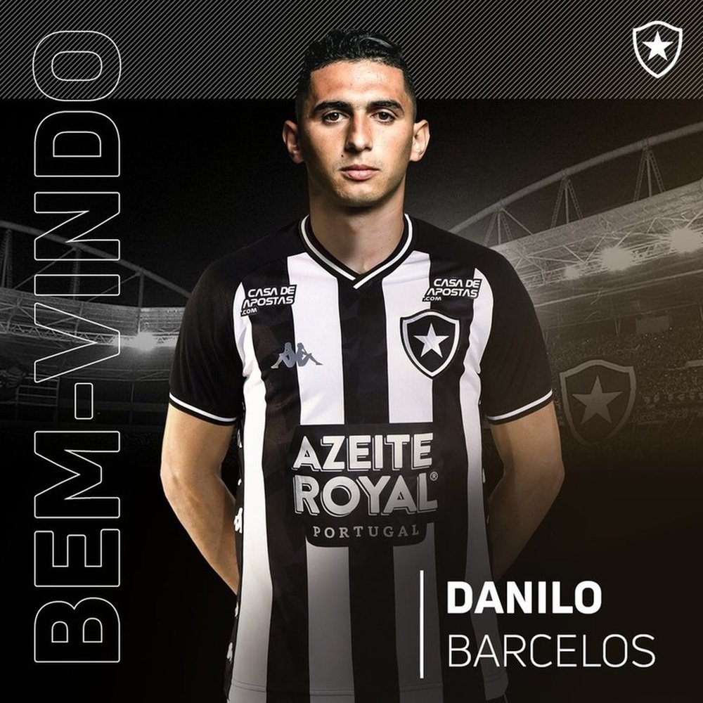 Botafogo anuncia a contratação de Danilo Barcelos. Twitter @Botafogo
