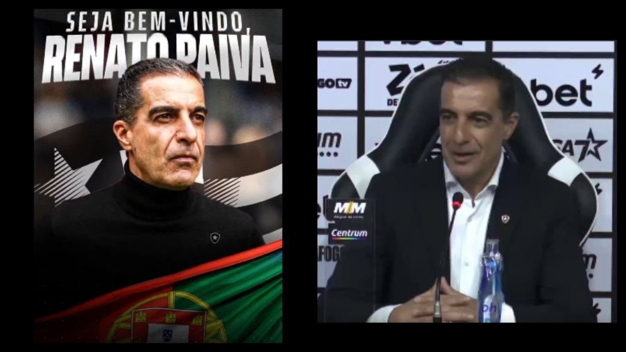 Botafogo apresenta o português Renato Paiva como seu novo técnico