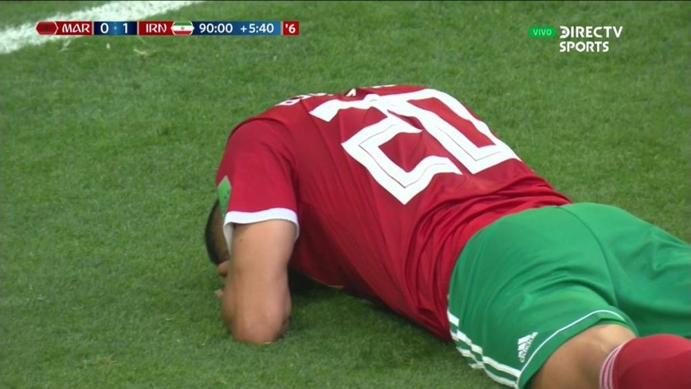 Morocco S Bouhaddouz Hands Iran Victory With Comical Own Goal Morocco S Bouhaddouz Hands Iran Victory With Comical Own Goal