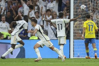 Brahim hizo el 1-0 al borde del descanso. EFE