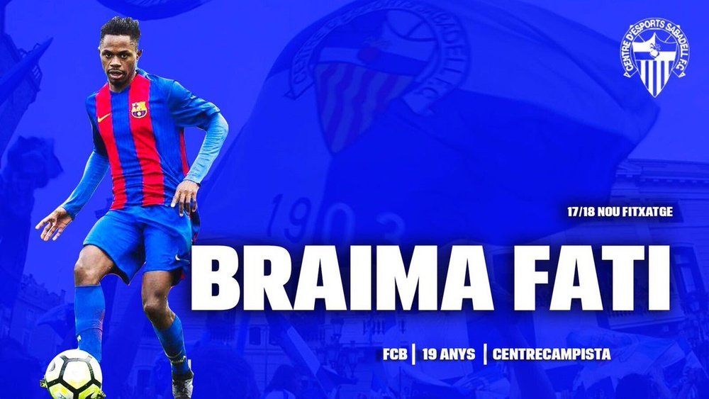 Braima Fati, nuevo jugador del Sabadell. CESabadell