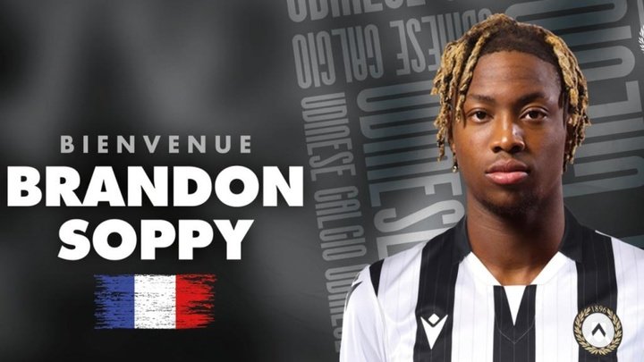 Brandon Soppy jugará en el Udinese hasta 2026