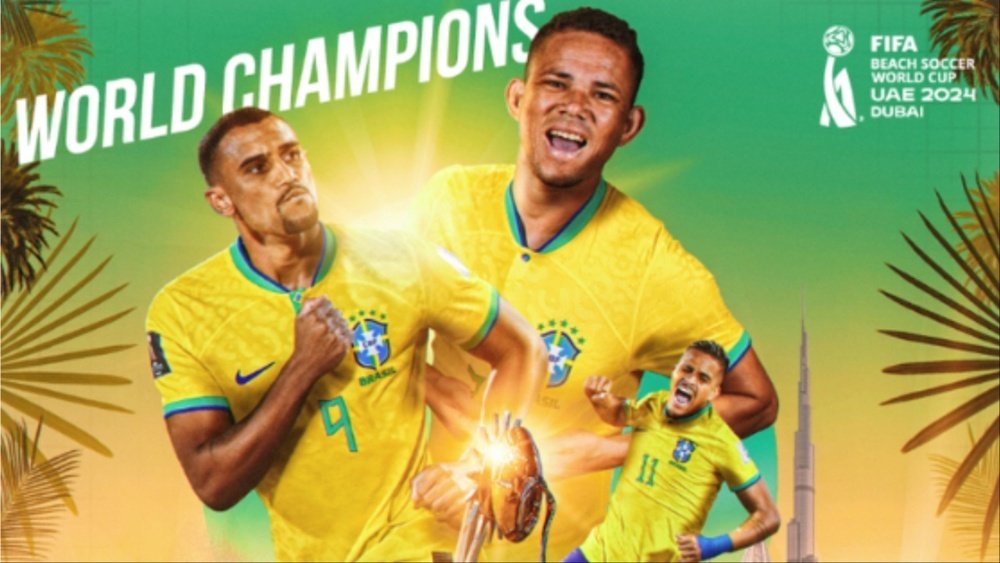 Brasil vence a Itália e é hexa da Copa do Mundo de Futebol de Areia. @FIFAWorldCup