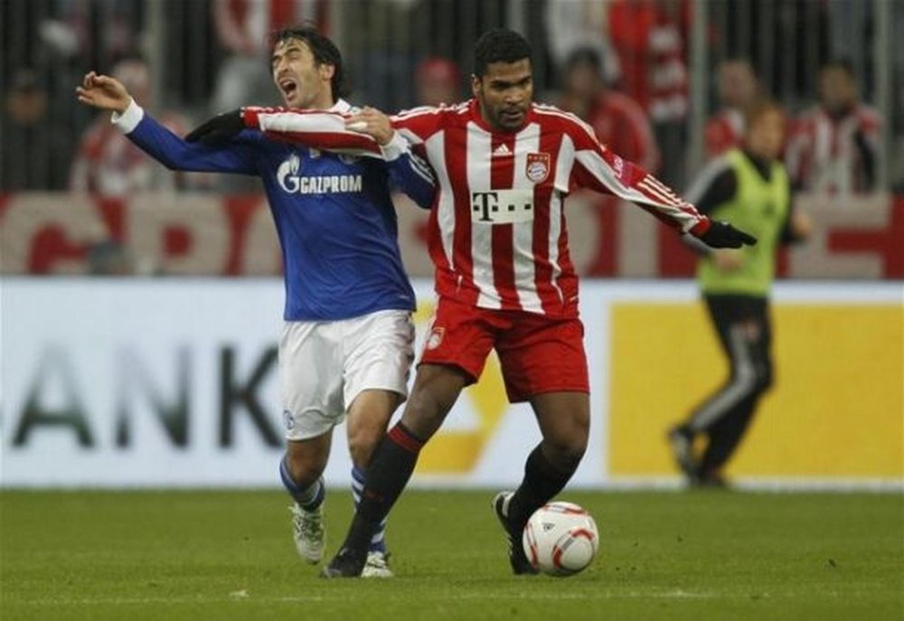 Breno, en un partido con el Bayern. AFP