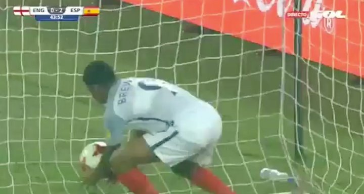 Brewster strikes again: His eighth goal of the tournament to give England hope!