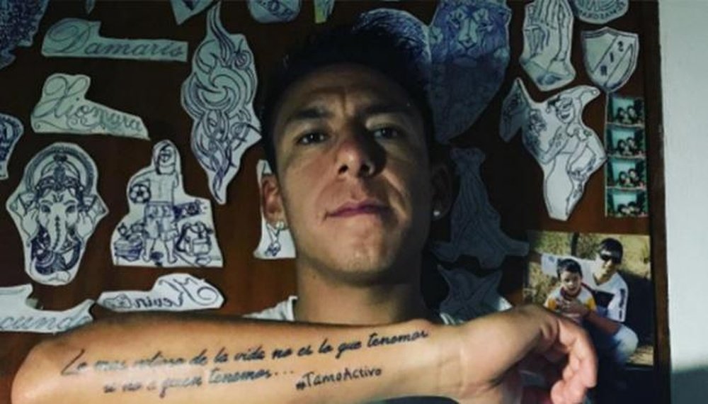 Revuelo en las redes sociales por el tatuaje de Sarmiento. Instagram/BrianSarmiento