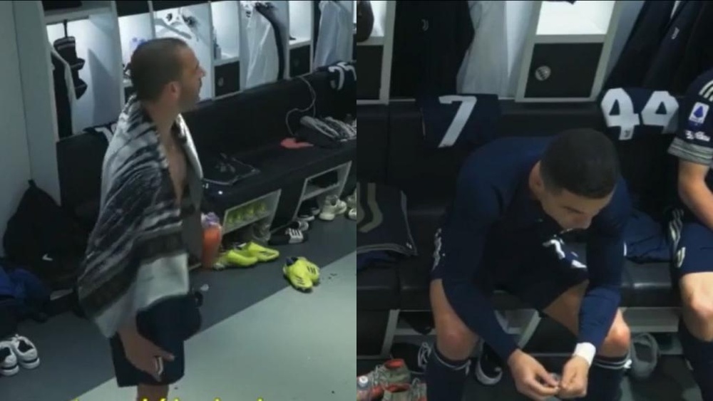 Bronca de Bonucci.Captura/PrimeVideo