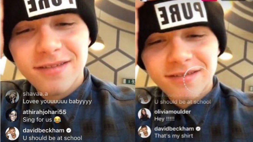 Brooklyn fue 'trolleado' por su padre. Instagram