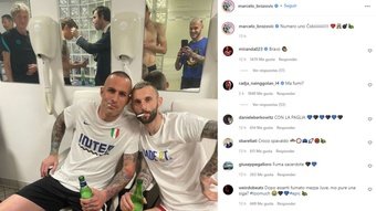 The players shared their private party with their fans. Instagram/marcelo_brozovic