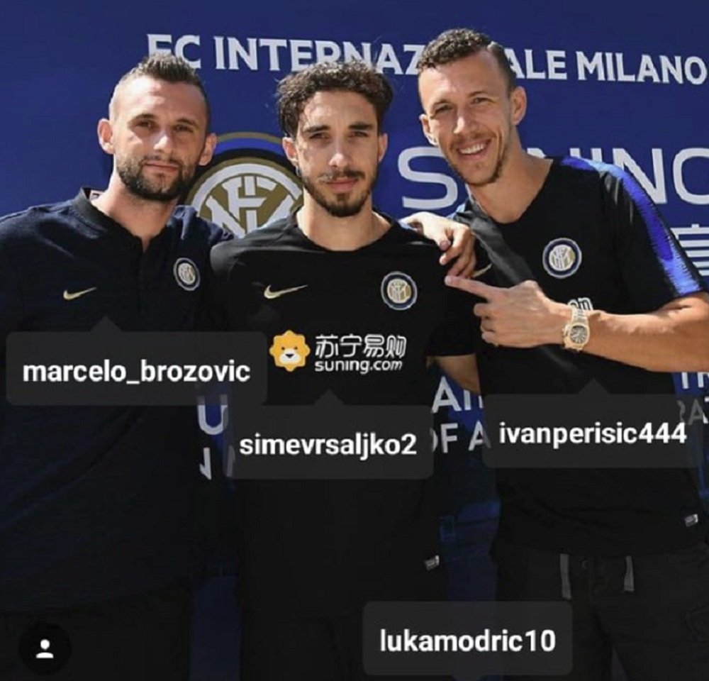 Perisic fait un appel du pied à Modric. Instagram/IvanPerisic444