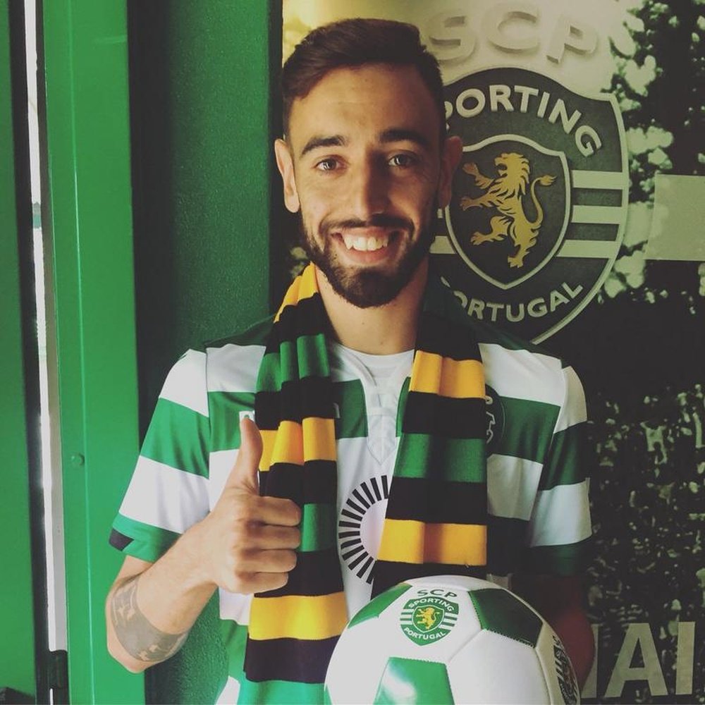 Bruno Fernandes re-signed for the Portuguese side.  Twitter/SCP