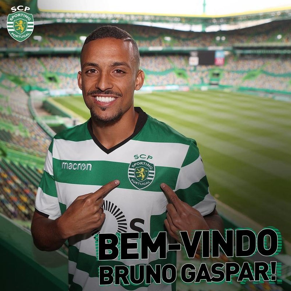Bruno Gaspar é apresentado como novo reforço do Sporting CP. Twitter/SCP