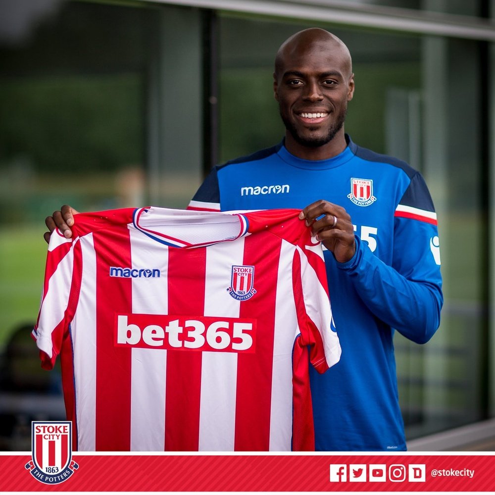 Bruno Martins Indi signed a five-year-deal with Stoke City. Twitter/Stoke