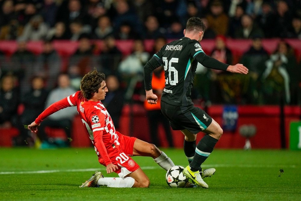 Andy Robertson was named UEFA's Player of the Match. EFE